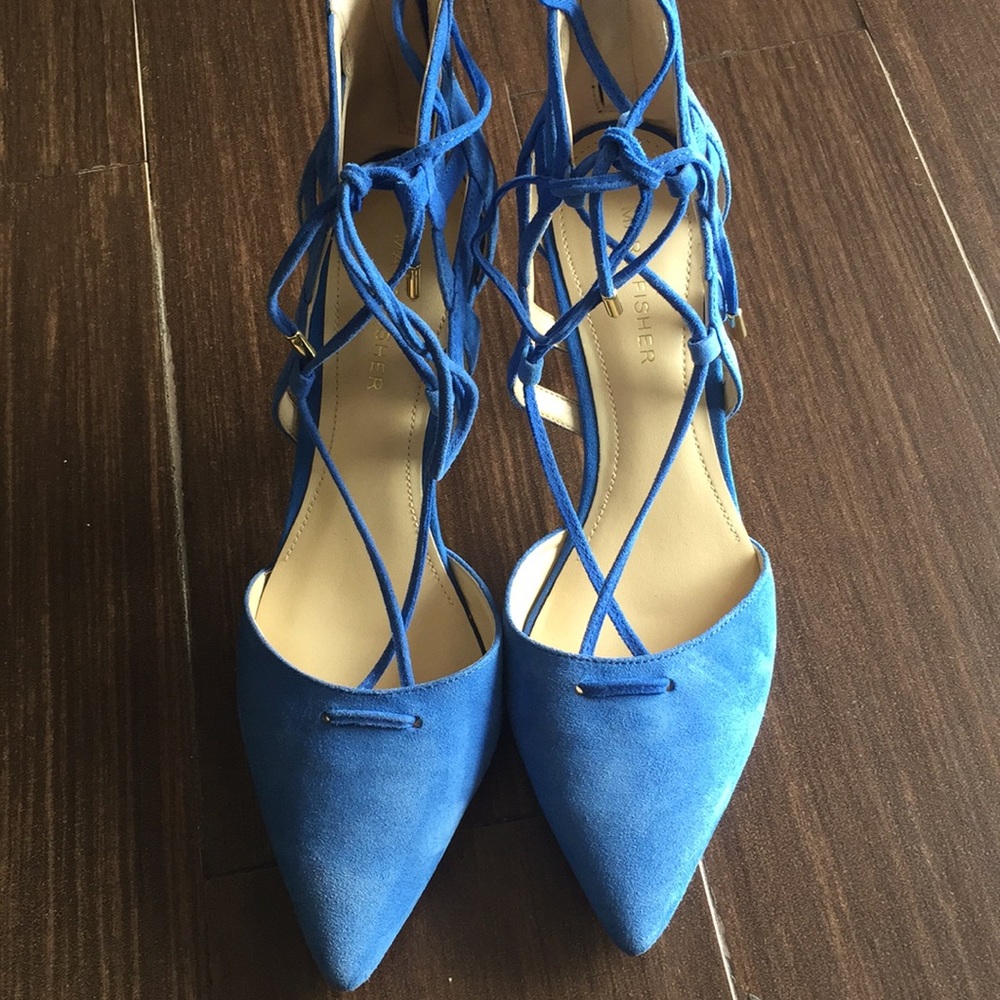 Marc Fisher Blue Suede Shoe